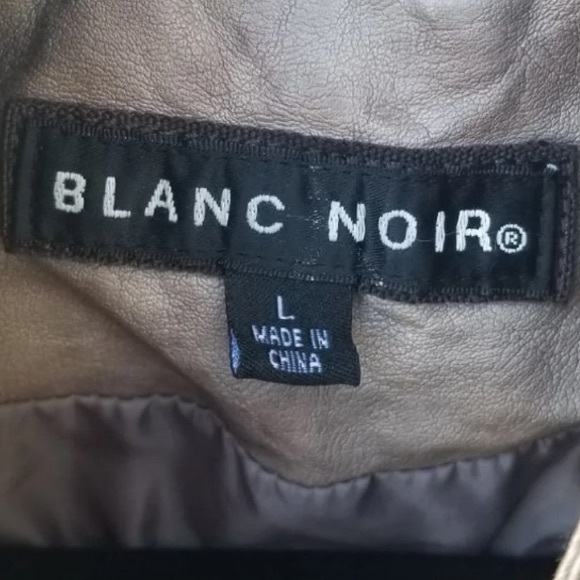 EUC gray vegan faux leather studded vest size L - Picture 2 of 4